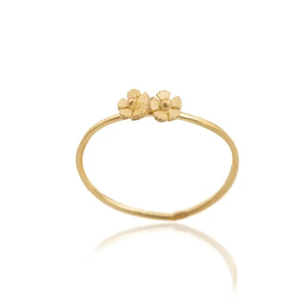 Double Flower Stacking Ring