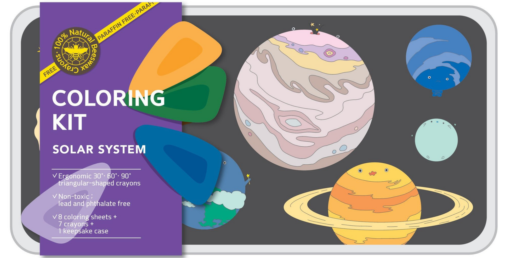 Solar System coloring kit - large