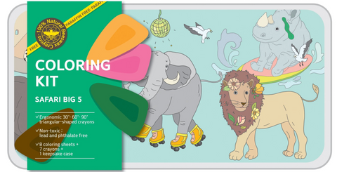 Safari- coloring kit - large