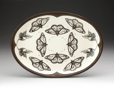 Oval Platter: Monarch Butterfly