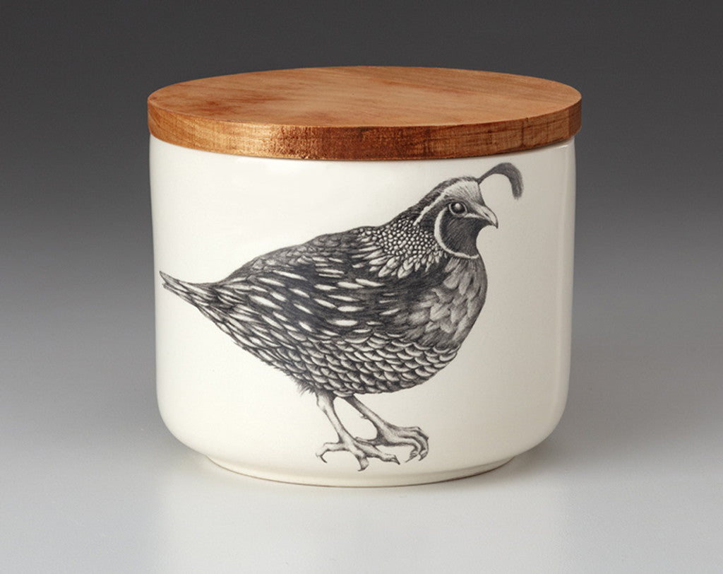 Mini Canister with Lid: Quail #2