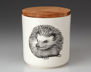 Small Canister with Lid: Hedgehog #2