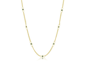 Emerald Whisper Chain Necklace
