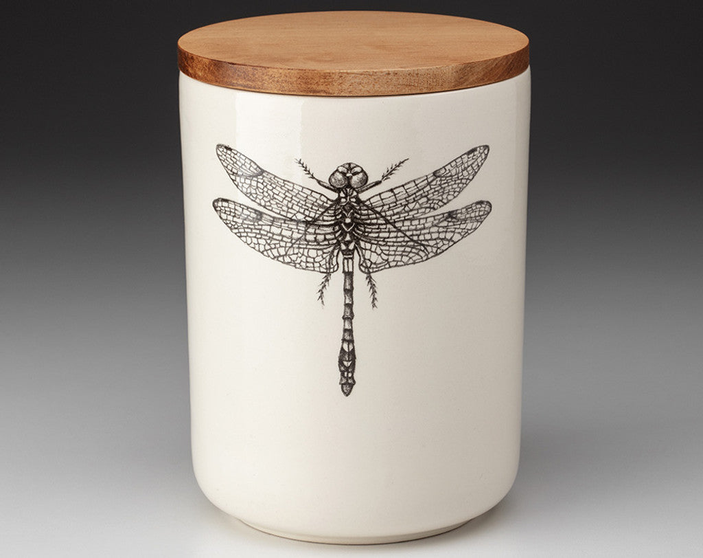Medium Canister with Lid: Dragonfly