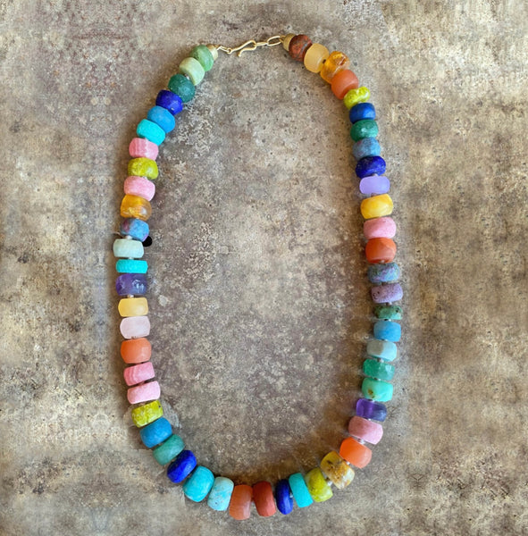 Candy Gem Bead Necklace