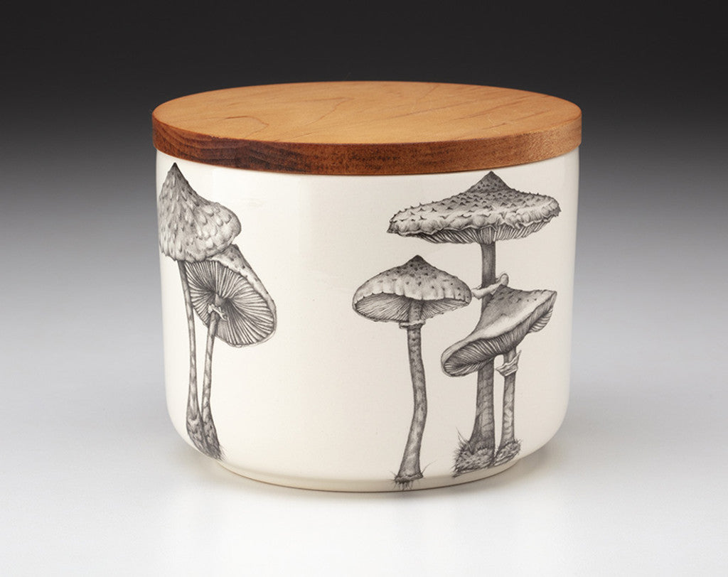 Mini Canister with Lid: Parasol Mushroom