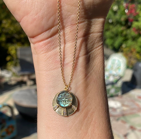 Compass Shield Necklace