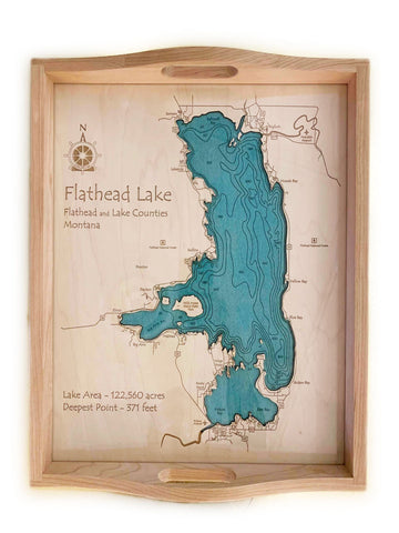 Etched Tray - Flathead Lake